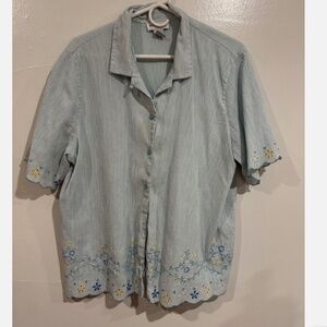 Floral button up shirt